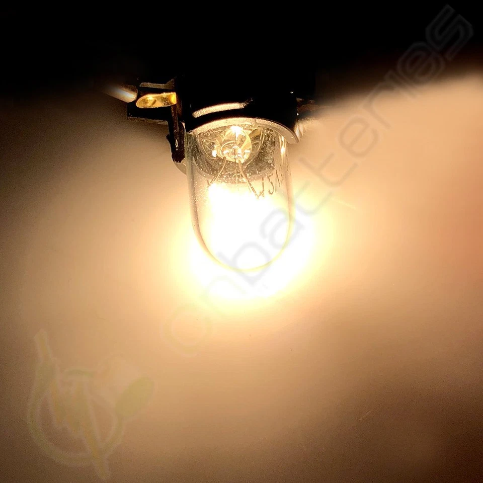 10Pcs T10 Warm White 3W Instrument Cluster Dash Light Bulb + Lock Socket - Image 3 of 4