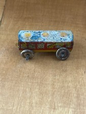 Vintage Tin Litho Circus Train Car, Caboose - Made In Japan Toy Train