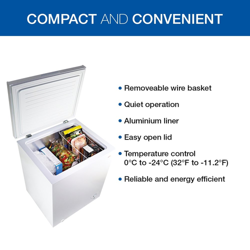 energy efficient small chest freezer