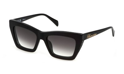 Blumarine Sonnenbrille SBM830V  0700 Schwarz Rauch Damen