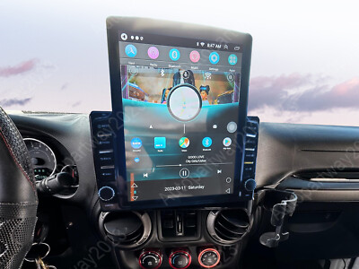Carplay For 2007-2017 Jeep Wrangler jk NAVI Radio Android 15 GPS W/Cam WIFI SWC