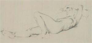 Franco Matania (1922-2006) - 20th Century Graphite Drawing, Reclining Nude