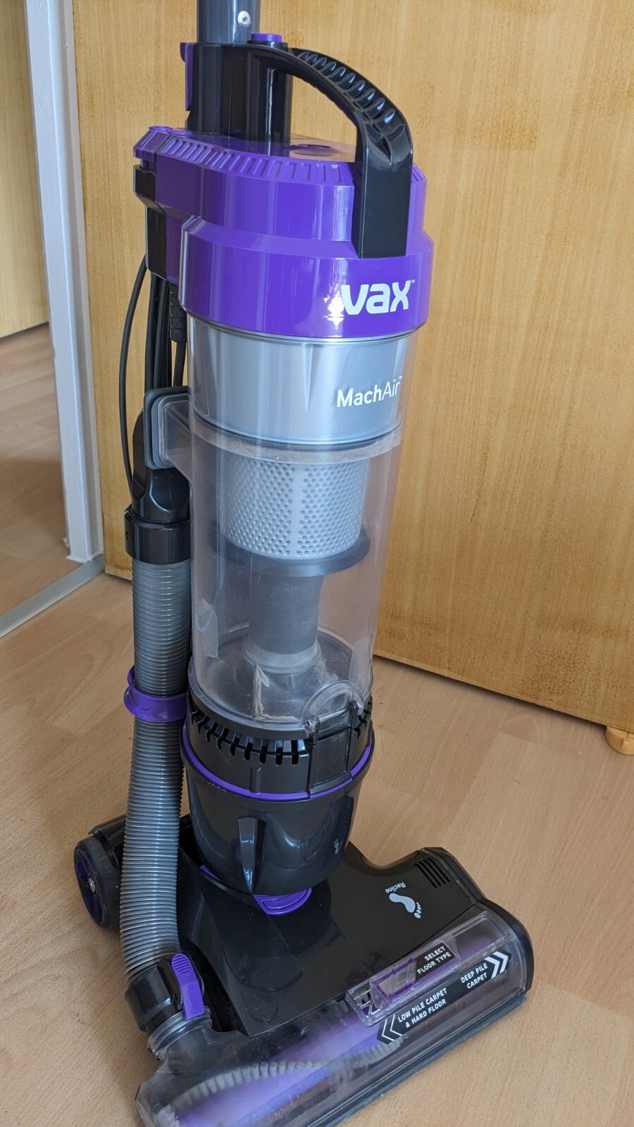 VAX Mach Air UCA1GEV1 Upright Bagless Vacuum Cleaner Grey/Purple