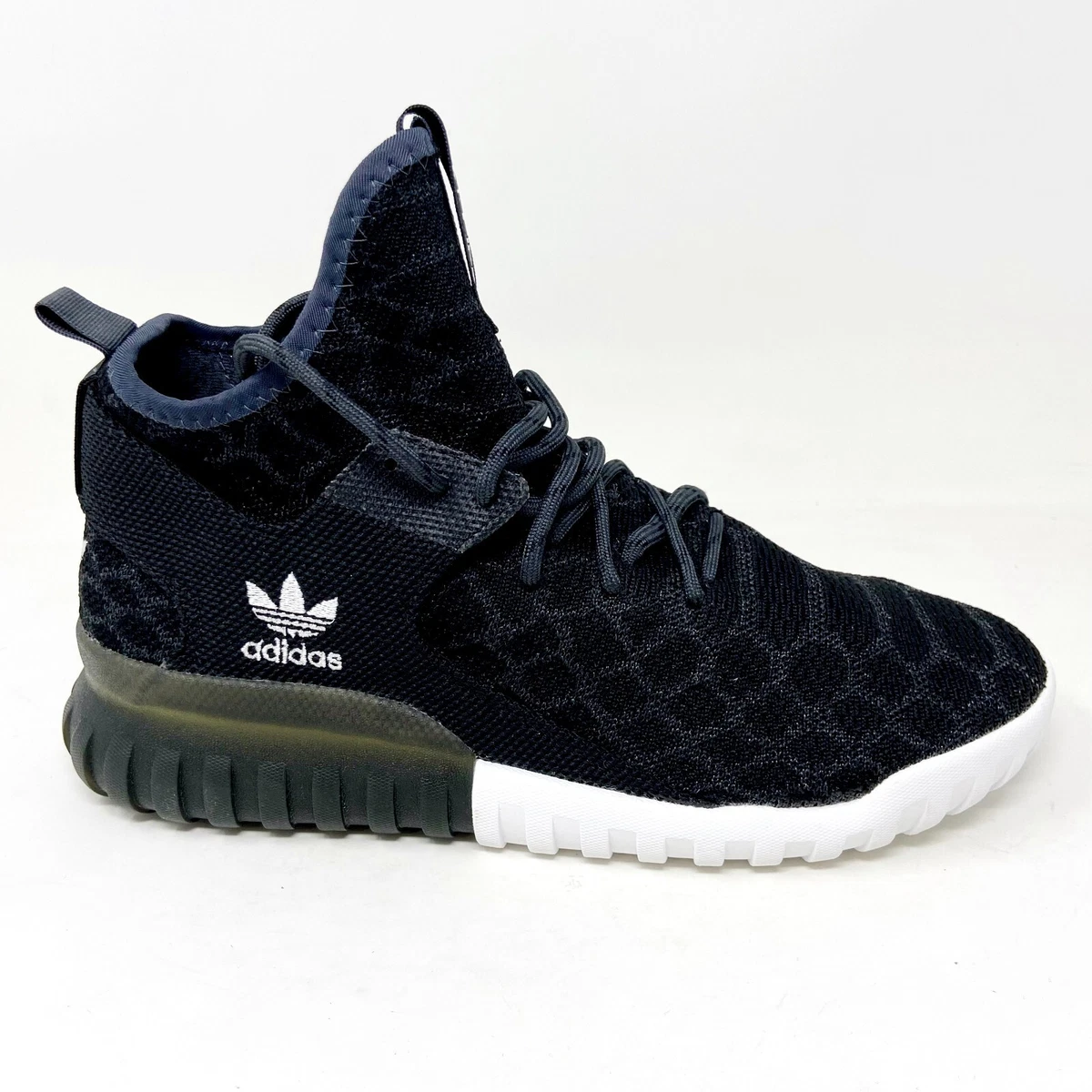 Adidas tubular x sales primeknit black and white
