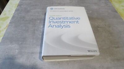 Cfa Institute Investment Ser.: Quantitative Investment Analysis by CFA Institute