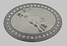 Western Belt Buckles Cowboy Cowgirl Men Women State Texas Rode Gunmetal Gray New