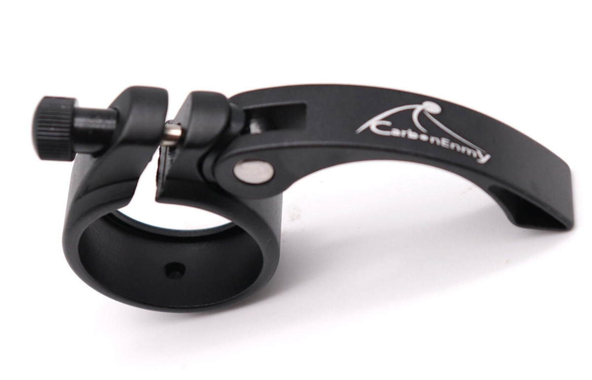 Morsetto Sella Per Bicicletta CELT - Alluminio 38,1 Mm Con Sgancio Rapido, Nero - Foto 7