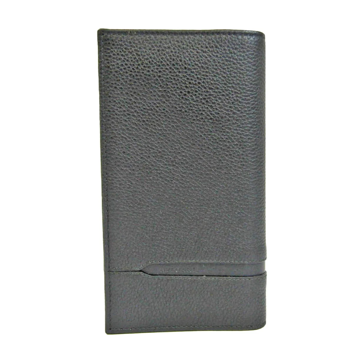 BVLGARI 36966 Men s Leather Long Wallet bi fold Black
