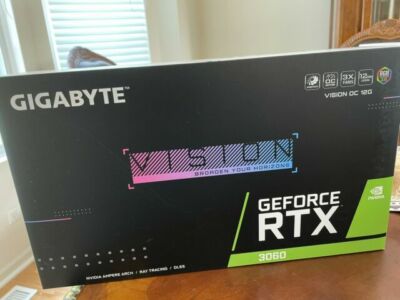 GIGABYTE NVIDIA GeForce RTX 3060 Vision OC 12GB GDDR6 Graphics Card PCI-E 4.0