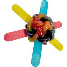 2140 Big Nobby Chew - Handcrafted Colorful Enticing Chewable Bird Foot Toy