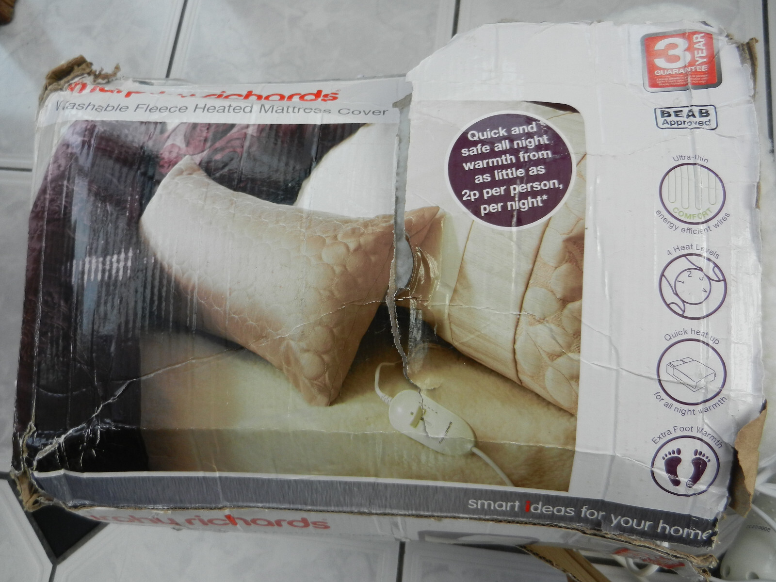Morphy Richards King Size Fleece Electric Blanket eBay