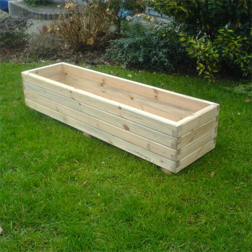 Pflanzkasten aus Holz Hochbeet Holztrog Blumenkasten Blumenkübel Blumentopf NEU - Bild 5 von 7