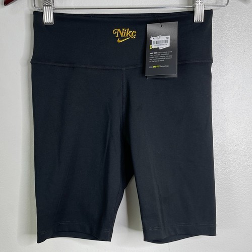 black and gold nike biker shorts
