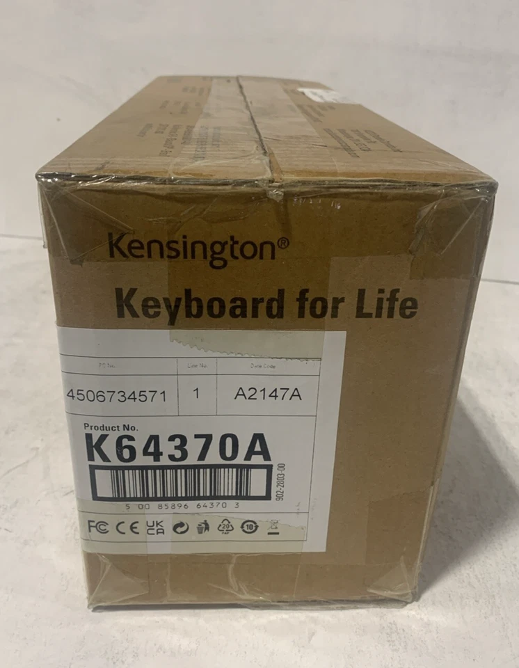 Kensington Keyboard For Life Wired Keyboard, Black, K64370ACA Case of 4 NEW - Image 2 of 4