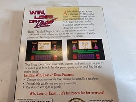 Win Lose or Draw - NES Nintendo With Original Box+ Game + Manual+ Game Sleeve