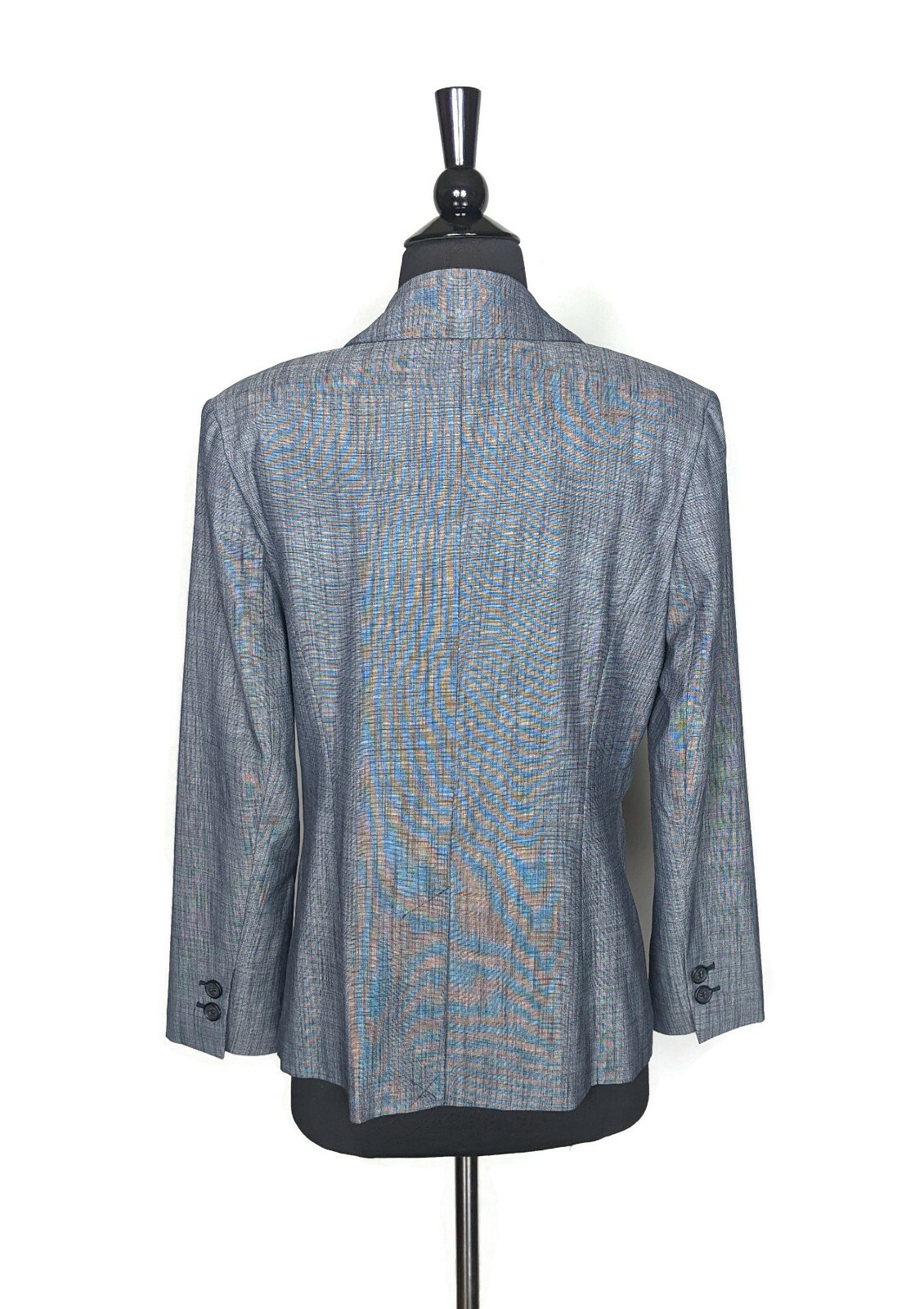 Halogen Blue White Single Button Lined Blazer Sz … - image 2