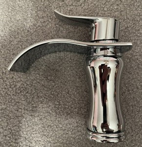 Waterfall Chrome Bathroom Faucet Single Handle Lavatory Vanity Sink Tap