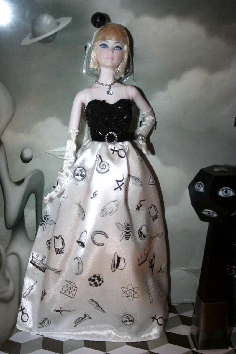 Barbie X Mark Ryden Black & White Surrealist Ball Dolls-New
