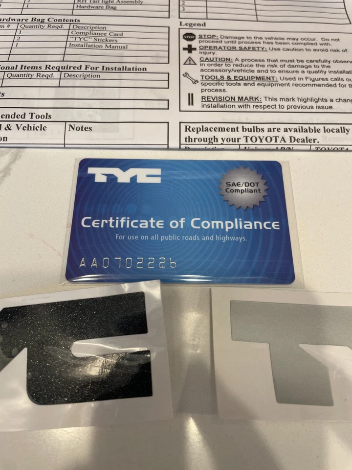 Luz trasera OEM Scion xB | lado del pasajero | 81551-12A60 - se adapta a 2008-2011 Foto 4 de 4