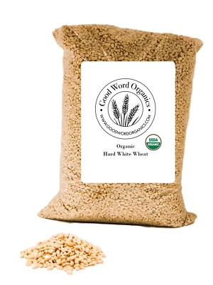 Good Word Organics Hard White Wheat Certified Organic Non GMO 5 lbs Grain