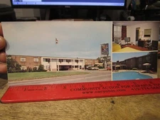 S1 Oversize Big Jumbo Size Postcard OHIO Cuyahoga Falls Town & Country Motel Inn