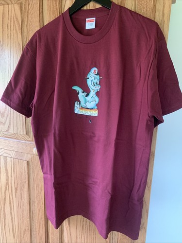 SS20 Supreme Dinosaur Tee Burgundy Size 
