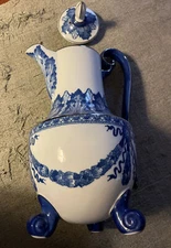 Glazed Bombay Lidded Pitcher Tea Pot