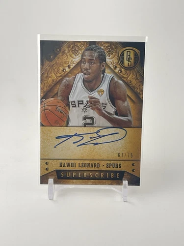 2013-14 Panini Gold Standard Superscribe /75 Kawhi Leonard #10 Auto Spurs 🔥📈