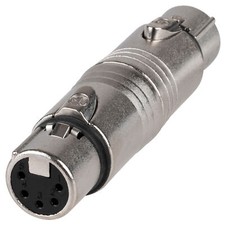 Neutrik NA5FF 5-Pin XLR Female to 5-Pin XLR Female Gender Adapter