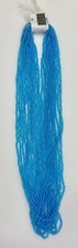 Hank of 10/0 Transparent Seed Beads - Iris Aqua