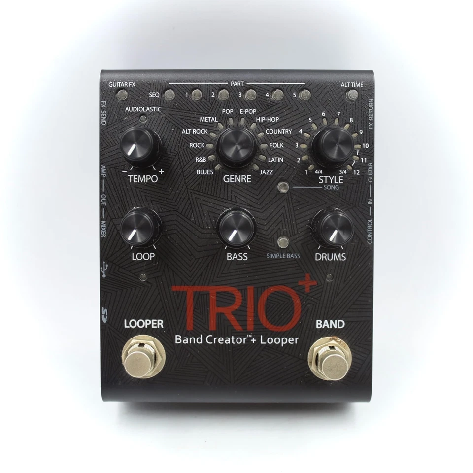 DigiTech TRIO Plus Band Creator + Looper With Original Box Power Supply 8GB SD - Image 3 of 4