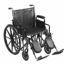 Wheelchair Dual Axle Desk Length Arm Swing-Away Elevati