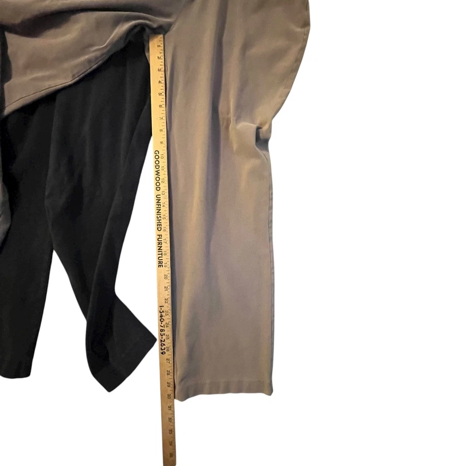 Lote de 3 Pantalones Lands End Mujer 1X Estrella de Mar Negro Azul Marino Caqui Pull On Comodidad Defecto Foto 2 de 4