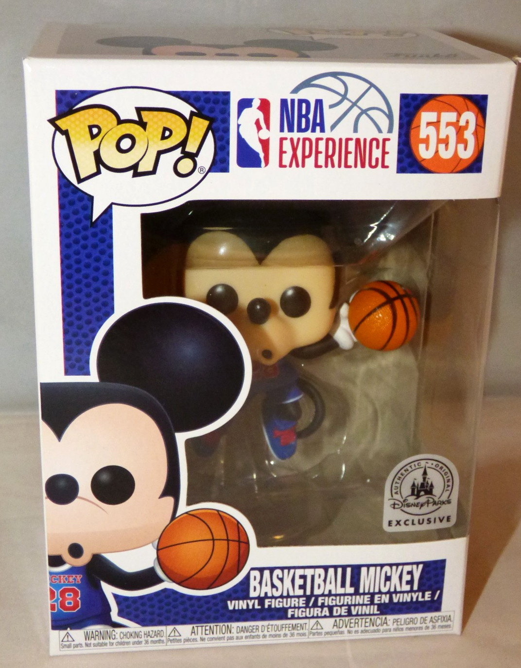 Funko Pop! Figura Vinilo - Disney #553 - Baloncesto Mickey - Exclusivo Disney