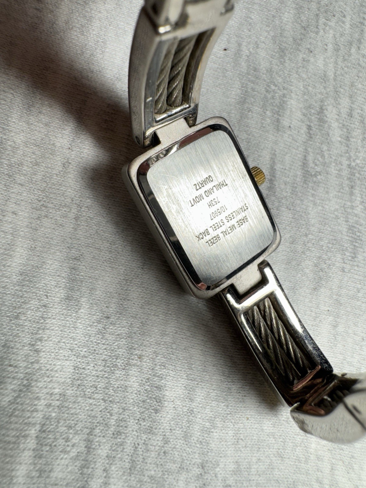 Anne Klein Women’s Rectangular Watch – Two-Tone –… - image 3