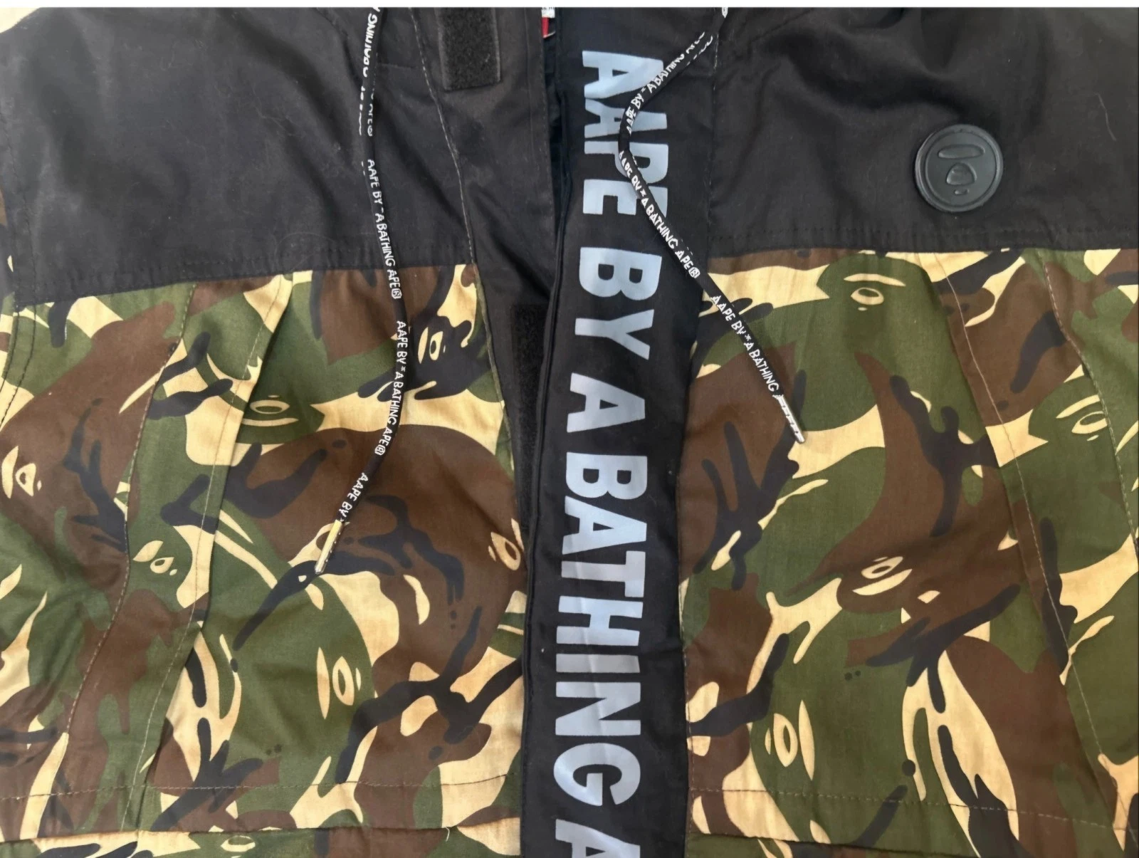 AAPE By A Bathing Ape 1st Camo Down Puffer Jacket XL Green Camo ASW2002A image 5