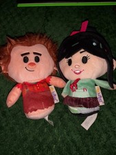 Ittybitty Wrech It Ralph and Venelope Mini Plush Soft Toy Bundle