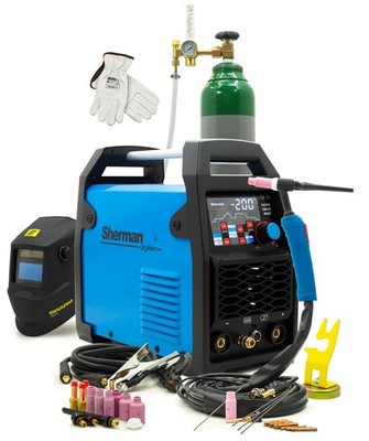 SET Sherman  WIG Schweißgerät 200A DC Inverter Puls HF Punktschweißen MMA