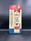Vintage 1950s Tin Thermometer Advertisement MARLBORO & PHILIP MORRIS USA -EL