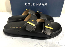 NEW Cole Haan Women's Marisol Footbed Sandals - PICK SIZE - Black Leather
