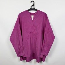 H Hannoh Wessel Italy Cotton Blouse Shirt Lagenlook AvantGarde VTG Artisanal 42