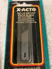 X-Acto No.19 Broad Edge Blade Refill Blade Angled Shape 5 Pack Made in USA New