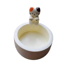 Cartoon Cat Candle Holder Cat Tea Light Candle Holder Office Home Desktop Decora