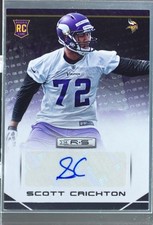 2014 Rookies & Stars Scott Crichton Auto #181 Vikings Rookie Autographs