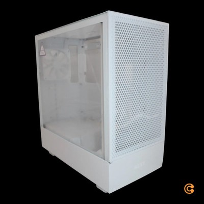 NZXT H5 Flow Midi-Tower Gehäuse Case Glasfenster Glas Weiß SIEHE TEXT/FOTO