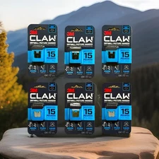 Lot of 6 - 3M CLAW 15 LB Drywall Picture Hanger w/ Temporary Spot Marker 6 Hooks