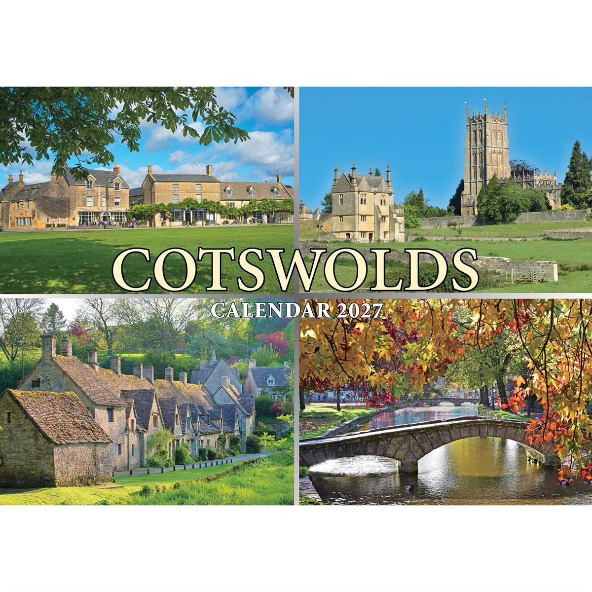 Romance Of The Cotswolds A4 Calendar 2027, Wall Calendars, Month To View, Gift