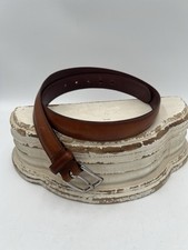 Polo Ralph Lauren Belt Brown Leather Buckle Polo Belt Men  s Size 34/65 Brown