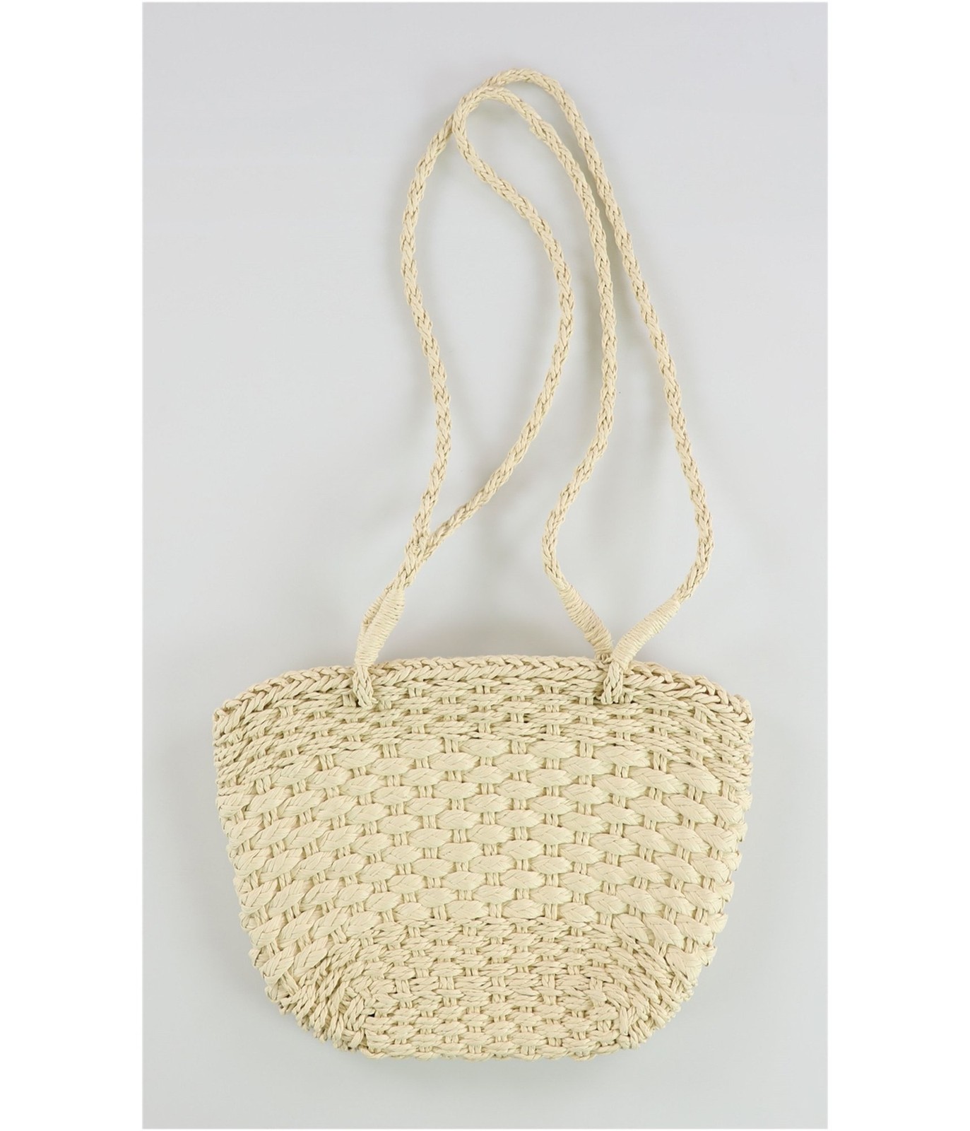 Соломенные сумки и портмоне American Eagle Outfitters с двумя ремешками Бежевого цвета среднего размера 23 4490₽