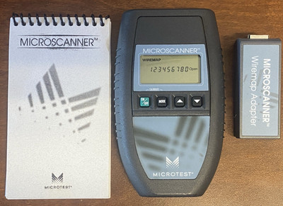 Fluke networks  Microtest Microscanner Pro Cable Tester + WIREMAP adapter